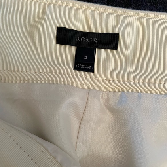 J Crew Winter Ivory Wool Mini Skirt - Picture 5 of 7